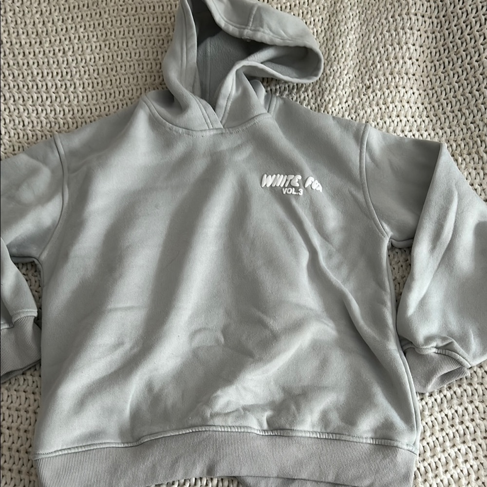 Gray White Fox Hoodie Hoodie